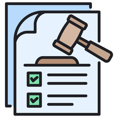 Poster - Obligation Lineal Color Icon