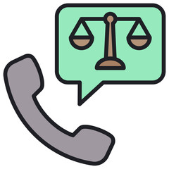 Poster - Hotline Lineal Color Icon