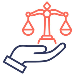 Poster - Legal Services Dual Tone Icon