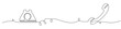 © mamat - continuous one line art of world telecommunications and social information day. landline telephone. vector illustration