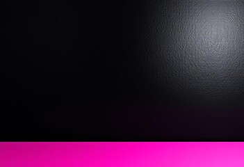 Wall Mural - Sleek black & pink shimmering surface, textured backdrop, vibrant, trendy