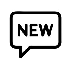 Poster - New message bubble, simple design, for app interfaces