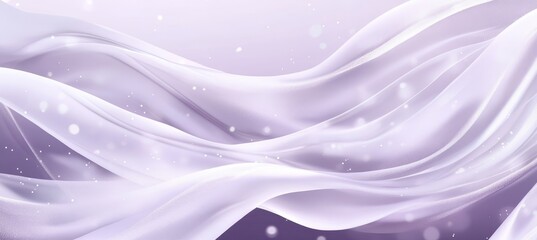 Wall Mural - abstract swirling purple waves with silver particles, elegant soft background, luxury design.
