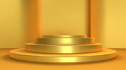 Aufkleber - é‡‘è‰²ã®è¡¨å½°å°èƒœæ™¯, æžˆè³žå¼ç”¨ï½œGold podium background, for award ceremony
