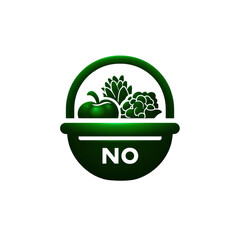 Poster - No Preservatives Label Icon, Clean Green Design for Healthy Food , Transparent Background