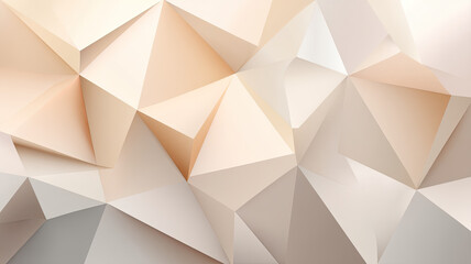Poster - Abstract geometric background with beige and cream tones