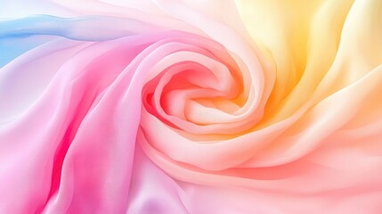 Poster - Soft pastel textile texture with gentle flow, perfect for elegant visual storytelling