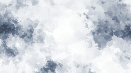 Poster - Abstract cloudscape painting with shades of gray and white in a dreamy style, digital art background for design projects