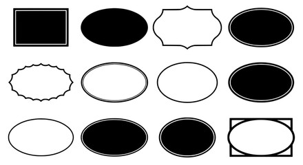Fototapete - Black and White Frames Collection 