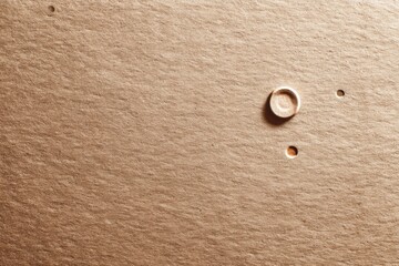 Poster - Tiny Egg Stamp Impression on Smooth Monochrome Cardboard Backdrop Creates Subtle yet Intriguing Texture and Pattern Generative AI