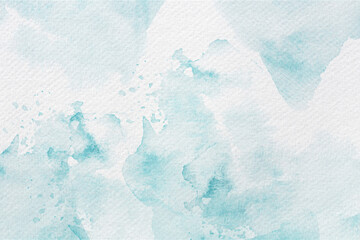 Wall Mural - Soft Watercolor Blue Abstract Background
