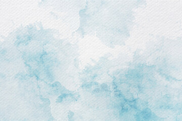 Wall Mural - Soft Watercolor Blue Abstract Background