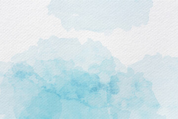 Wall Mural - Soft Watercolor Blue Abstract Background
