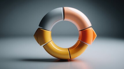 Poster - Calm cycle icon concept highlighting the stress-free engagement loop for enhanced customer relationships