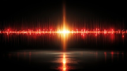 Poster - Calm market pulse icon concept representing low-volatility indicator in financial analytics and market behavior trends