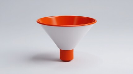 Poster - Clean message funnel icon concept for no-clutter conversion processes in effective digital marketing campaigns