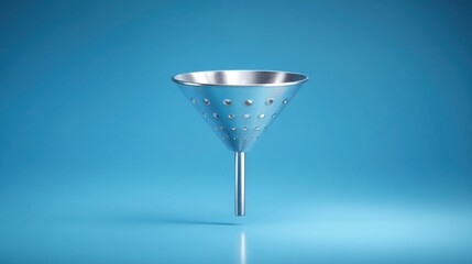Poster - Clean message funnel icon concept for no-clutter conversion processes in effective digital marketing campaigns