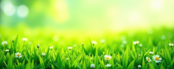 Wall Mural - soft mint green blending into sunny yellow field, daylight, background