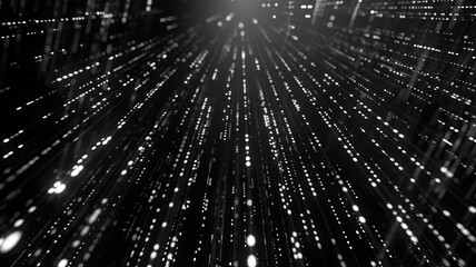 abstract picture of binary code with digital technology style design with the coding data flowing sh