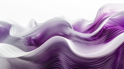 Poster - abstract geometric pattern with overlapping white squares on a purple background. background image o
