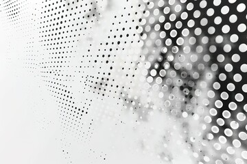 Poster - Halftone Pattern: Abstract dots create texture and depth in a minimalist design