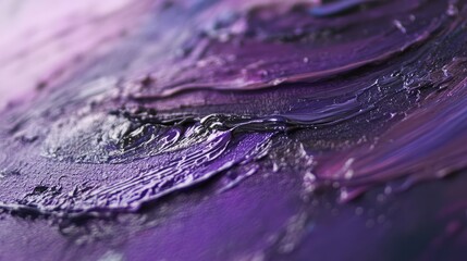 Poster - Macro of multi-colored acrylic strokes creating vibrant abstract movement, with tactile texture on a rough canvas. Saturated tones and realistic lighting bring out every ripple and edge.