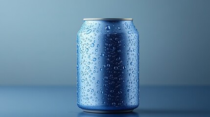 Can with water droplet isolated transparent mockup for beverage packaging and product display