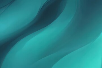 Wall Mural - Abstract swirling teal and turquoise gradient background , graphic, pastel