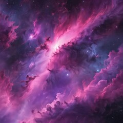Wall Mural - Abstract swirling purple and pink nebula texture, pattern, subtle, texture