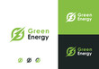 © zulfan - green energy logo design. simple and powerful green energy logo vector