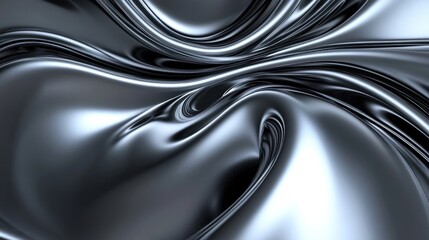 Poster - Abstract swirling metallic texture background.
