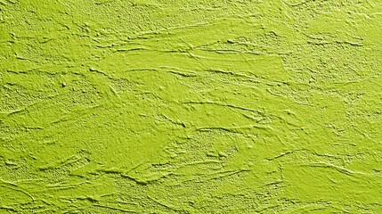Poster - Lime green painted concrete wall background with brushstrokes and texture