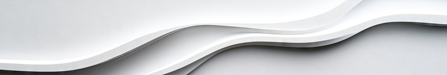 Poster - Elegant white waves of textured paper create a soft. flowing pattern. perfect for backgrounds in design projects. conveying simplicity and modernity