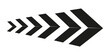 © Alfin - Arrow icon. Set black arrows symbols. Blend effect. Vector isolated on white background