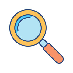 Poster - Find search magnifying glass zoom tool icon vector illustration graphic design element symbol sign
