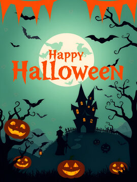 Halloween poster Background for social media templetsHalloween poster Background for social media templets