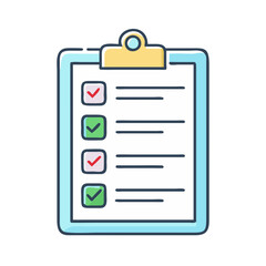 Poster - Checklist clipboard task list to do list check marks planning organization project management
