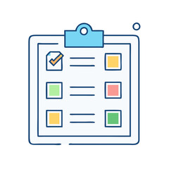 Poster - Checklist task management todo list planning schedule project management organization board item