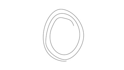 Poster - Animated self drawing of single continuous line drawing fingerprints with a shield and padlock in middle. Electronic authentication method. Data Privacy Day. Full length single line animation