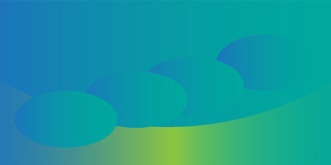 Poster - Minimalist banner background, pastel colorful, Light Blue gradations. circle line effect style geometric, abstract background. Vector Illustration