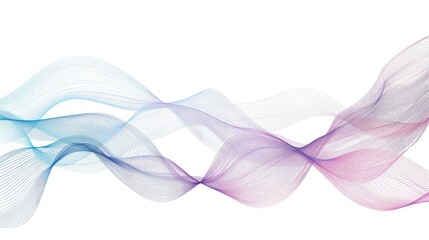 Fototapete - Digital wave pattern with glowing lines and particles on dark background. Abstract artwork of digital wave or curving line with vibrant color in fluid or liquid pattern. Technology innovation. AIG51.