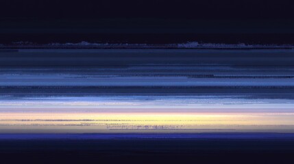 Wall Mural - abstract digital painting of a twilight sky with horizontal stripes of color.