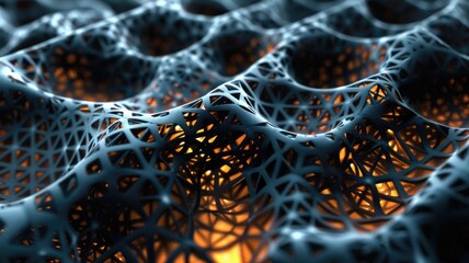 Poster - Abstract vivid light particle effect mysterious flowing design. Seamless modern art of fractals energy in wonderful structure with diagram pattern perfect for design amazing style background. AIG53.