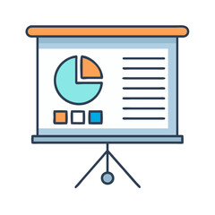 Poster - Explore data analysis presentation with pie chart and graph for business and marketing reports