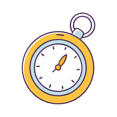 Poster - Vintage pocket watch illustration vector graphic design timekeeping antique timepiece gold watch design