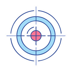 Poster - Target aim crosshair vector illustration for accuracy precision and focus concept design