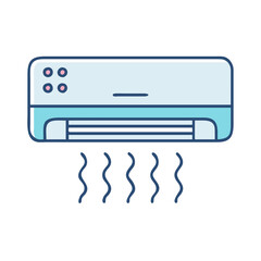Poster - Air conditioner cooling system climate control ac unit appliance home comfort technology device equipment