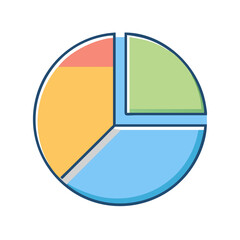 Poster - Understanding data visualization with a pie chart diagram for business and statistics analysis