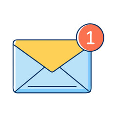 Poster - Open envelope mail email message letter graphic design illustration vector communication marketing send