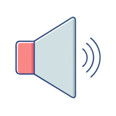 Poster - Speaker volume sound audio icon vector illustration for graphic design and multimedia projects